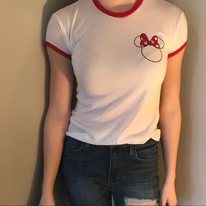 Minny Mouse crop top